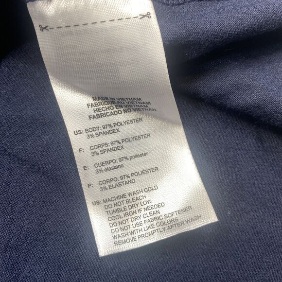 Women's Adidas Golf Climate Essential Sleeveless Polo Tank Navy Size Medium - Picture 5 of 9